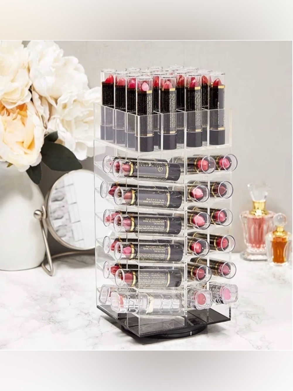 NEW~Lazy Susan Lipstick/Lipgloss & miscl Makeup Organizer~Retail Value $49.95